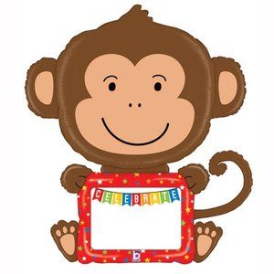 43" Monkey Balloon - Write Your Own Message!